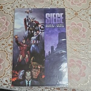 Marvel Siege Comic with Red and Blue Cover